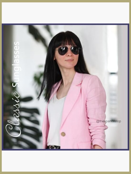 Polarized Aviator Sunglasses with Metal Frames main image 6